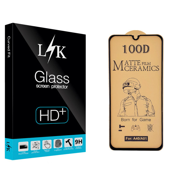 محافظ صفحه نمایش سرامیکی ال کی مدل +HD مناسب برای گوشی موبایل سامسونگ Galaxy A40