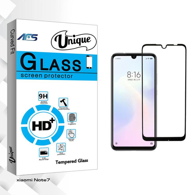 محافظ صفحه نمایش ای اف اس مدل Unique Glass مناسب برای گوشی موبایل شیائومی Redmi note 7
