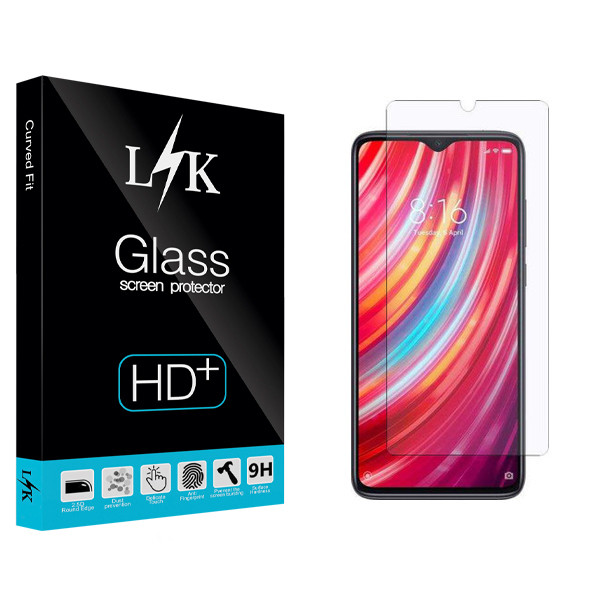 محافظ صفحه نمایش ال کی مدل Hard glass مناسب برای گوشی موبایل شیائومی Redmi Note 8