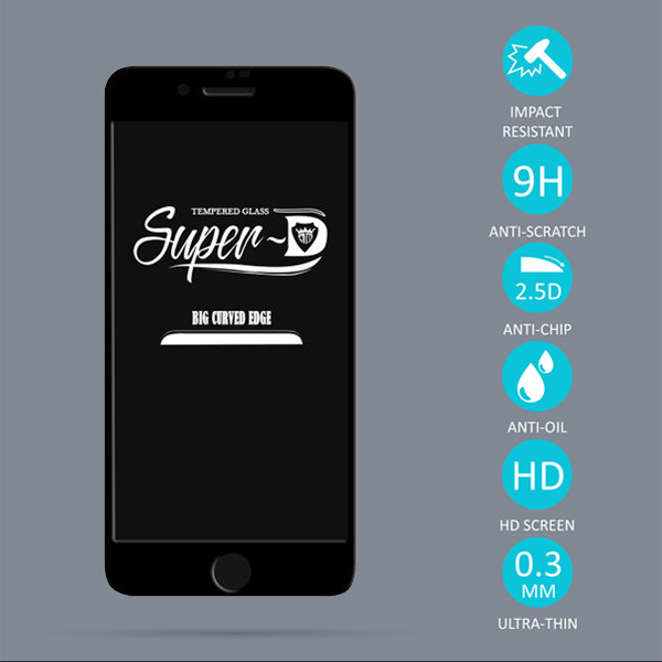 محافظ صفحه نمایش مدل SUPER-D مناسب برای گوشی موبایل اپل iPhone 7 Plus