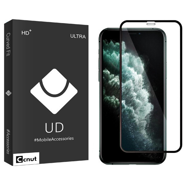 محافظ صفحه نمایش سرامیکی کوکونات مدل UD Black مناسب برای گوشی موبایل اپل Iphone 11