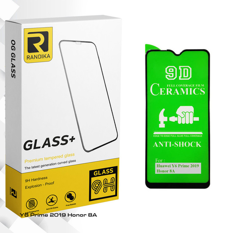 محافظ صفحه نمایش 9D راندیکا مدل GLD مناسب برای گوشی موبایل هوآوی Y6 Prime 2019 / آنر 8A