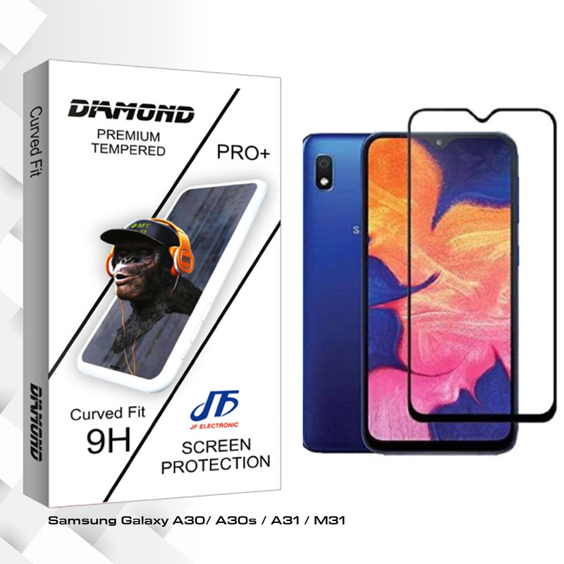 محافظ صفحه نمایش جی اف مدل Diamond glass مناسب برای گوشی موبایل سامسونگ Galaxy A30/ A30s / A31 / M31