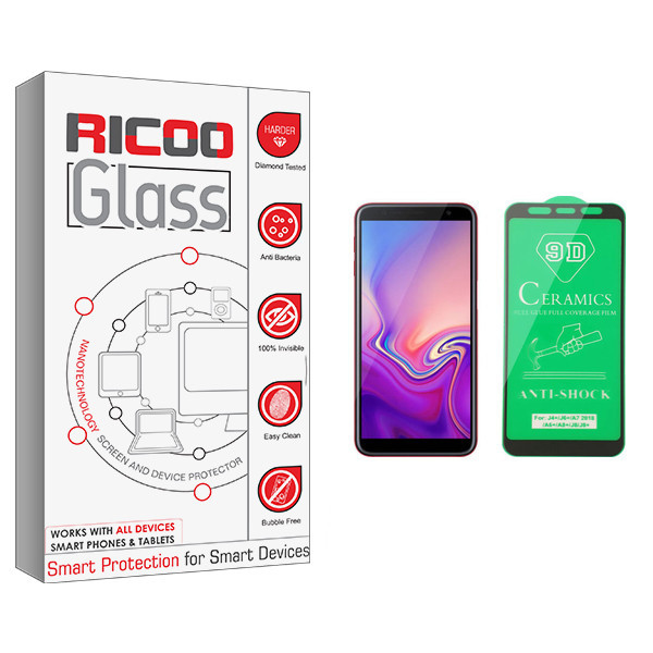 محافظ صفحه نمایش سرامیکی ریکوو مدل +HD مناسب برای گوشی موبایل سامسونگ Galaxy J6 Plus