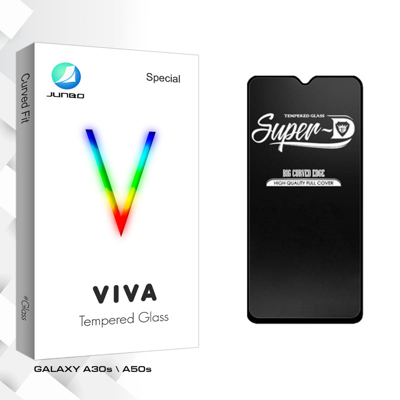 محافظ صفحه نمایش شیشه ای جانبو مدل Viva Glass Super-D مناسب برای گوشی موبایل سامسونگ GALAXY A30s \ A50s