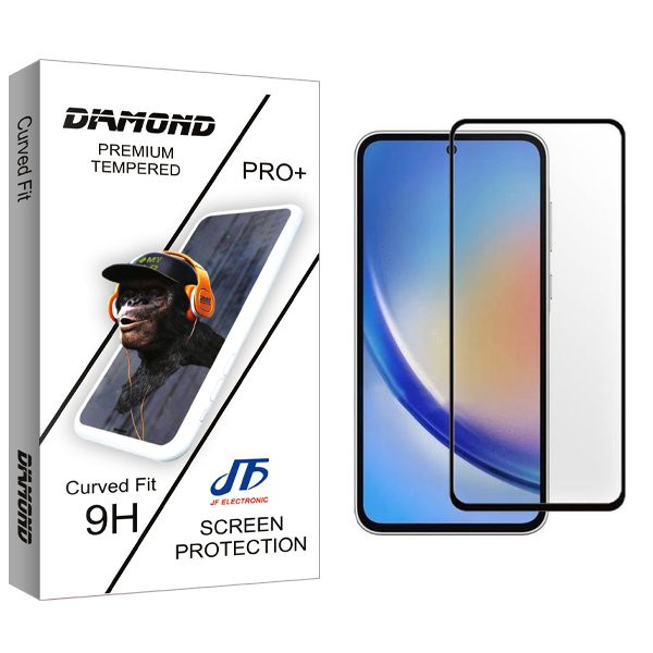 محافظ صفحه نمایش شیشه ای جی اف مدل Diamond مناسب برای گوشی موبایل سامسونگ Galaxy A55