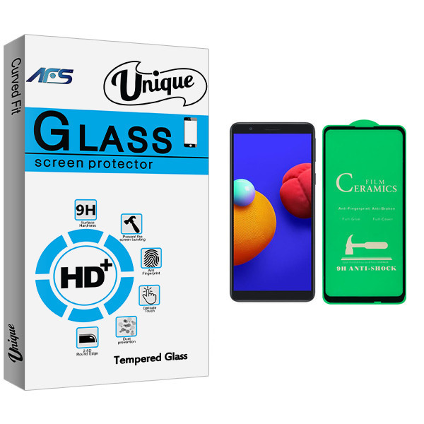 محافظ صفحه نمایش سرامیکی ای اف اس مدل Unique Glass مناسب برای گوشی موبایل سامسونگ Galaxy A01 Core