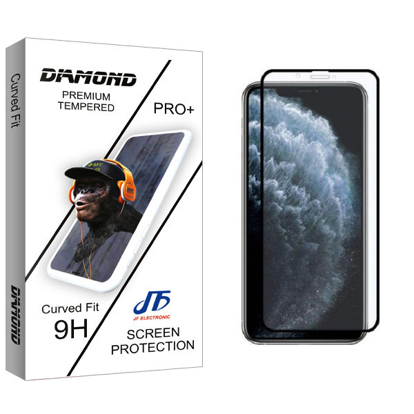 محافظ صفحه نمایش جی اف مدل Diamond glass مناسب برای گوشی موبایل اپل iphone 11