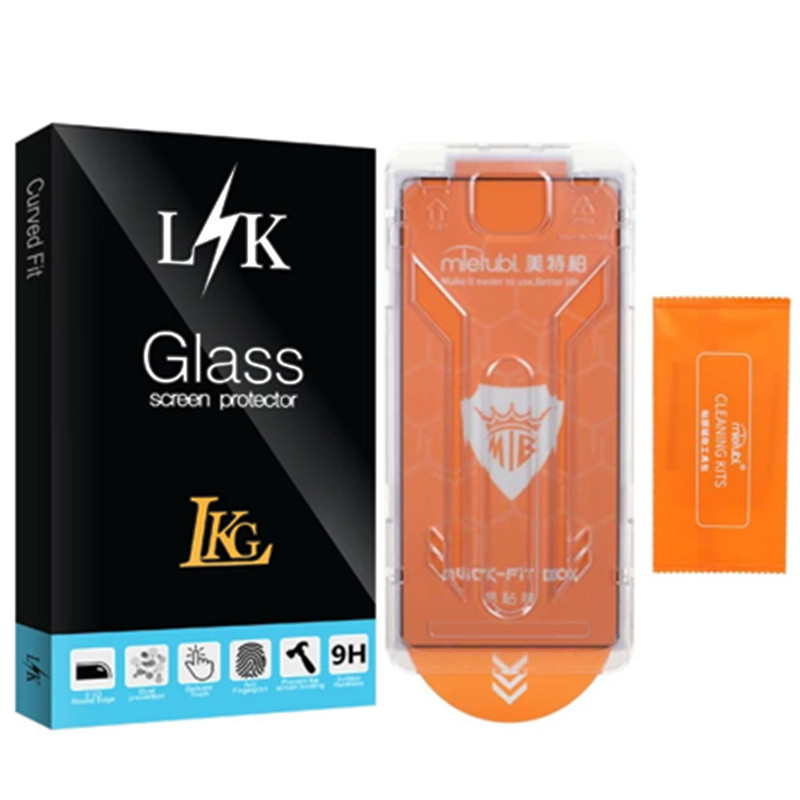 محافظ صفحه نمایش ال کا جی مدل Quick-fit Box مناسب برای گوشی موبایل اپل iPhone 15 / 16