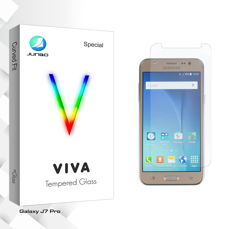 محافظ صفحه نمایش شیشه ای جانبو مدل Viva Glass مناسب برای گوشی موبایل سامسونگ Galaxy J7 Pro