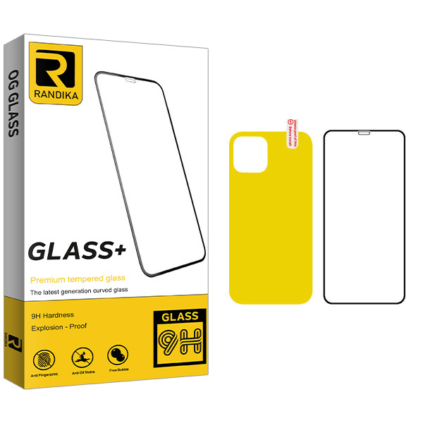 محافظ صفحه نمایش و پشت گوشی راندیکا مدل GLD مناسب برای گوشی موبایل اپل iPhone 12 Pro Max