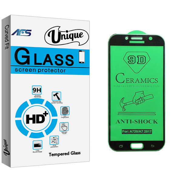 محافظ صفحه نمایش سرامیکی ای اف اس مدل Unique Glass مناسب برای گوشی موبایل سامسونگ Galaxy A7 2017/ A720