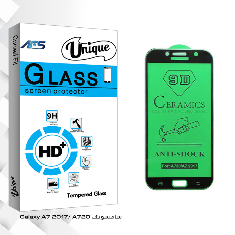محافظ صفحه نمایش سرامیکی ای اف اس مدل Unique Glass مناسب برای گوشی موبایل سامسونگ Galaxy A7 2017/ A720