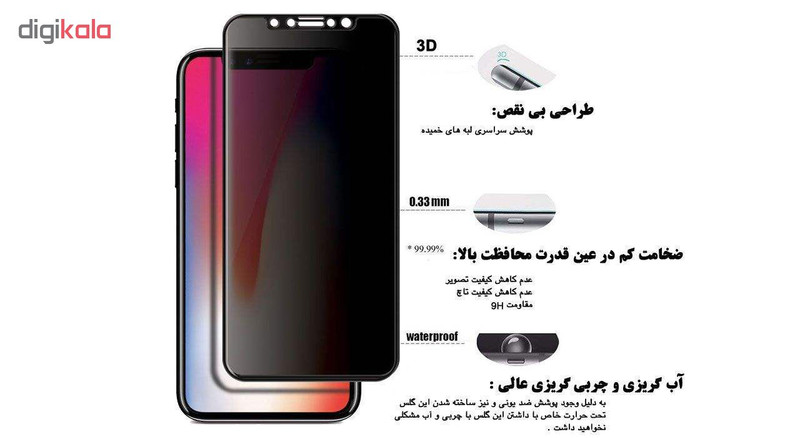 محافظ صفحه نمایش حریم شخصی گودزیلا مدل GGP مناسب برای گوشی موبایل اپل iPhone 11