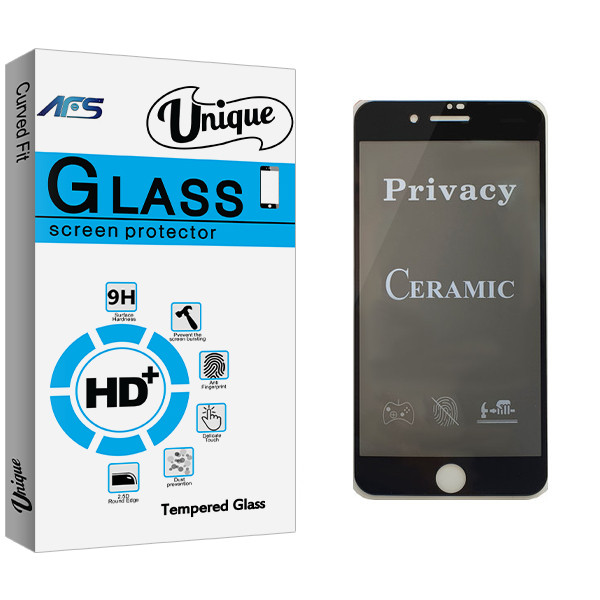 محافظ صفحه نمایش سرامیکی ای اف اس مدل Unique Glass مناسب برای گوشی موبایل اپل iPhone 8