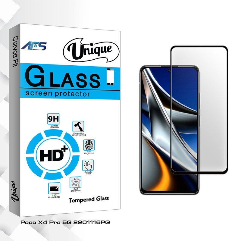 محافظ صفحه نمایش سرامیکی ای اف اس مدل Unique Glass مناسب برای گوشی موبایل شیائومی Poco X4 Pro 5G 2201116PG
