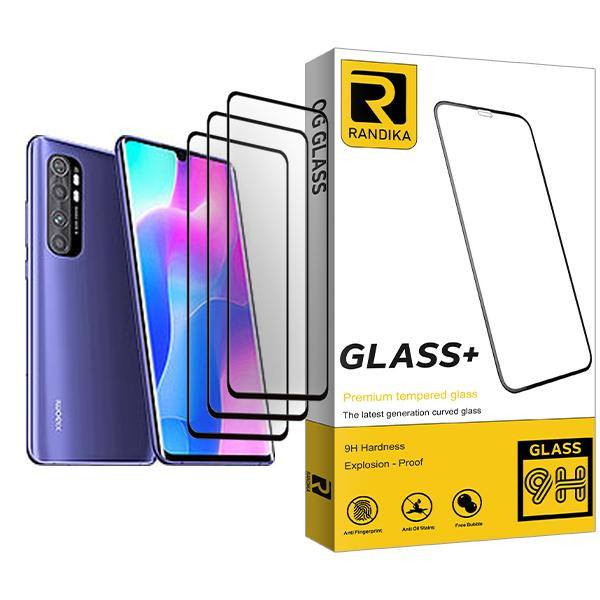 محافظ صفحه نمایش راندیکا مدل Randika Glass MIX003 مناسب برای گوشی موبایل شیائومی Mi Note 10 Lite بسته سه عددی