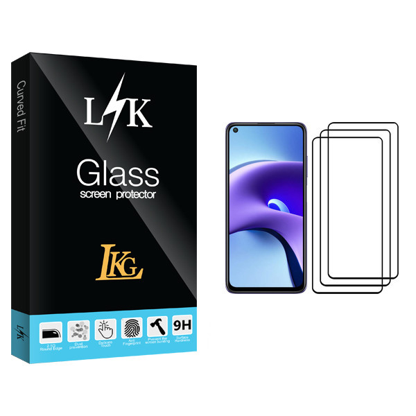 محافظ صفحه نمایش ال کا جی مدل LK Glass مناسب برای گوشی موبایل شیائومی Redmi Note 9T بسته سه عددی