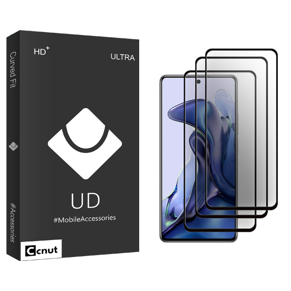 محافظ صفحه نمایش سرامیکی کوکونات مدل UDB Ultra مناسب برای گوشی موبایل شیائومی 11T 5G 21081111RG بسته سه عددی