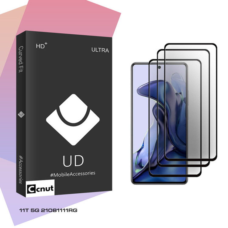 محافظ صفحه نمایش سرامیکی کوکونات مدل UDB Ultra مناسب برای گوشی موبایل شیائومی 11T 5G 21081111RG بسته سه عددی