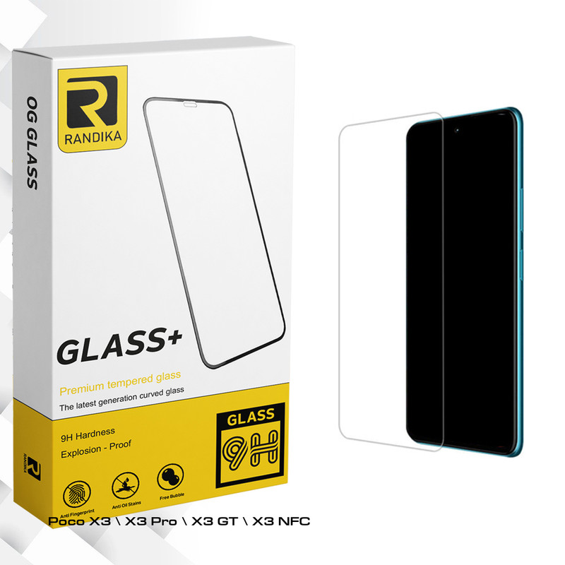 محافظ صفحه نمایش شیشه ای راندیکا مدل Randika Glass MIX مناسب برای گوشی موبایل شیائومی Poco X3 \ X3 Pro \ X3 GT \ X3 NFC