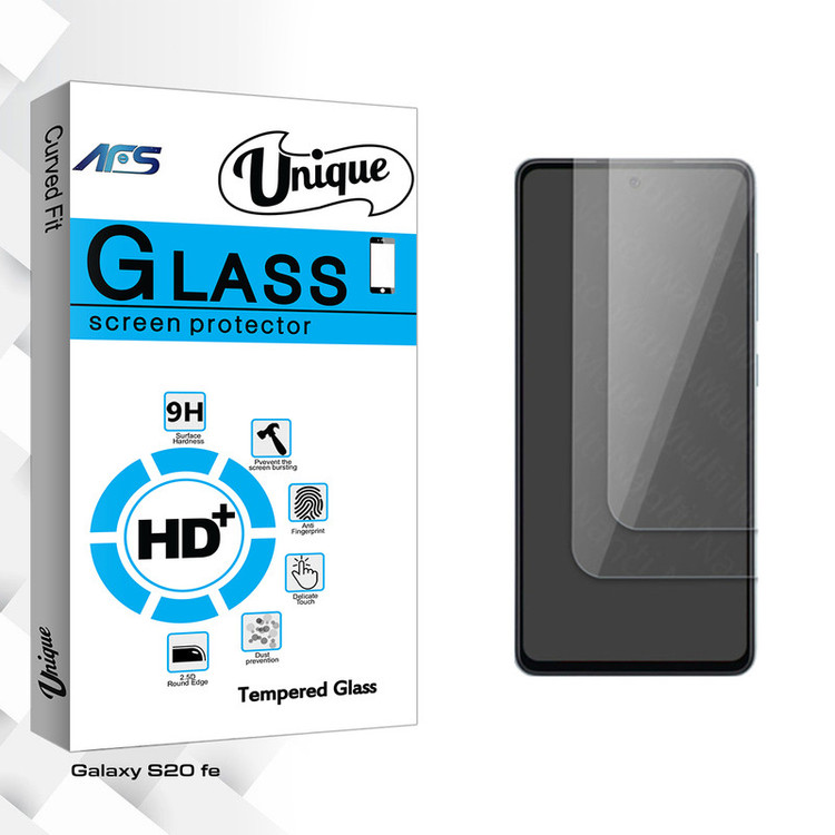 محافظ صفحه نمایش شیشه ای ای اف اس مدل Unique Glass مناسب برای گوشی موبایل سامسونگ Galaxy S20 fe بسته دو عددی