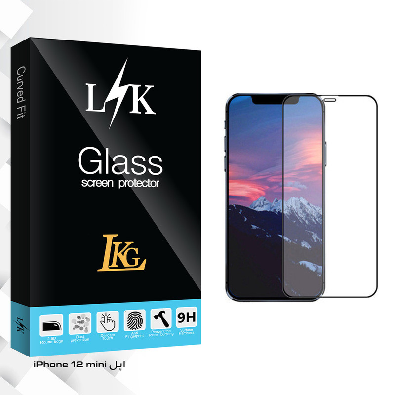 محافظ صفحه نمایش سرامیکی ال کا جی مدل LK Glass مناسب برای گوشی موبایل اپل iPhone 12 mini