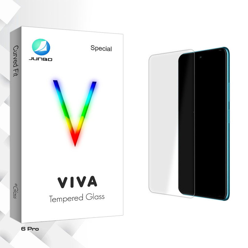 محافظ صفحه نمایش شیشه ای جانبو مدل Viva Glass مناسب برای گوشی موبایل ریلمی 6 Pro