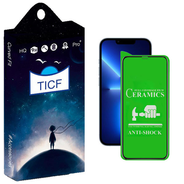 محافظ صفحه نمایش سرامیکی تی آی سی اف مدل NEW مناسب برای گوشی موبایل اپل IPHONE 13 PROMAX