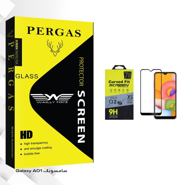 محافظ صفحه نمایش وایلی نایس مدل Pergas Glass مناسب برای گوشی موبایل سامسونگ Galaxy A01