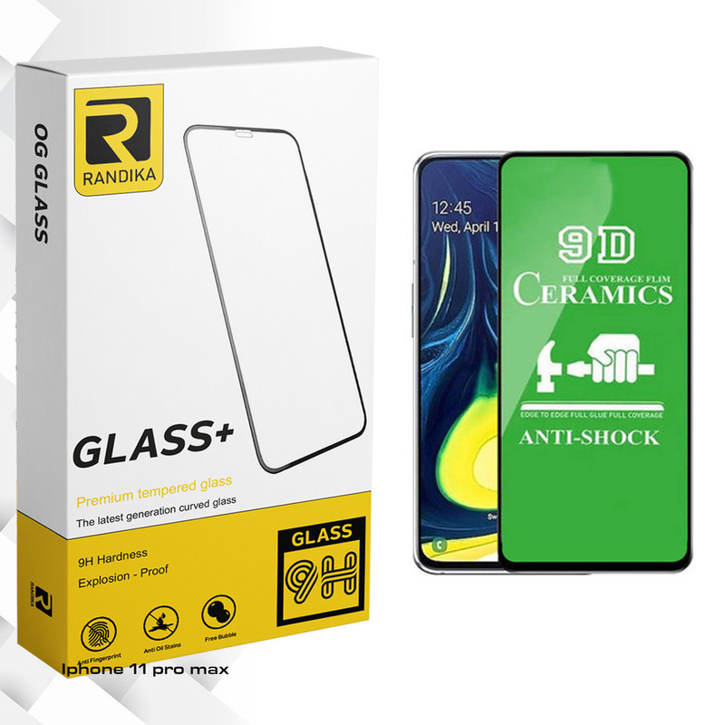 محافظ صفحه نمایش 9D راندیکا مدل Gld مناسب برای گوشی موبایل اپل Iphone 11pro max