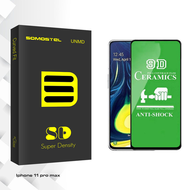 محافظ صفحه نمایش 9D سوماستل مدل Sd Glass مناسب برای گوشی موبایل اپل Iphone 11pro max
