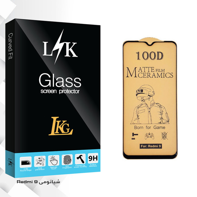 محافظ صفحه نمایش سرامیکی ال کا جی مدل LK Glass مناسب برای گوشی موبایل شیائومی Redmi 9
