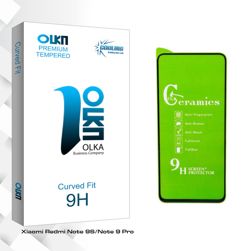 محافظ صفحه نمایش کولینگ مدل Olka glass مناسب برای گوشی شیائومی Redmi Note 9S
