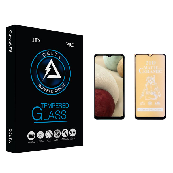 محافظ صفحه نمایش سرامیکی دلتا مدل HD مناسب برای گوشی موبایل سامسونگ Galaxy A12