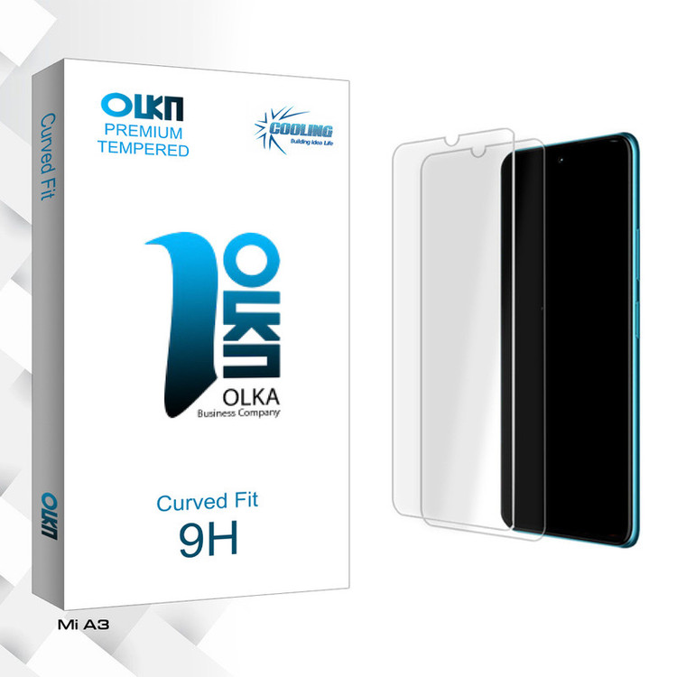 محافظ صفحه نمایش شیشه ای کولینگ مدل Olka Glass MIX مناسب برای گوشی موبایل شیائومی Mi A3 بسته دو عددی