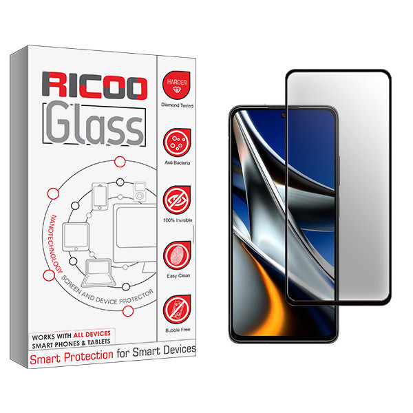 محافظ صفحه نمایش سرامیکی مات ریکو مدل Ricoo Glass مناسب برای گوشی موبایل شیائومی Poco X4 Pro 5G 2201116PG
