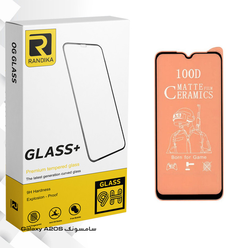 محاظ صفحه نمایش مات راندیکا مدل GLD مناسب برای گوشی موبایل سامسونگ Galaxy A20S