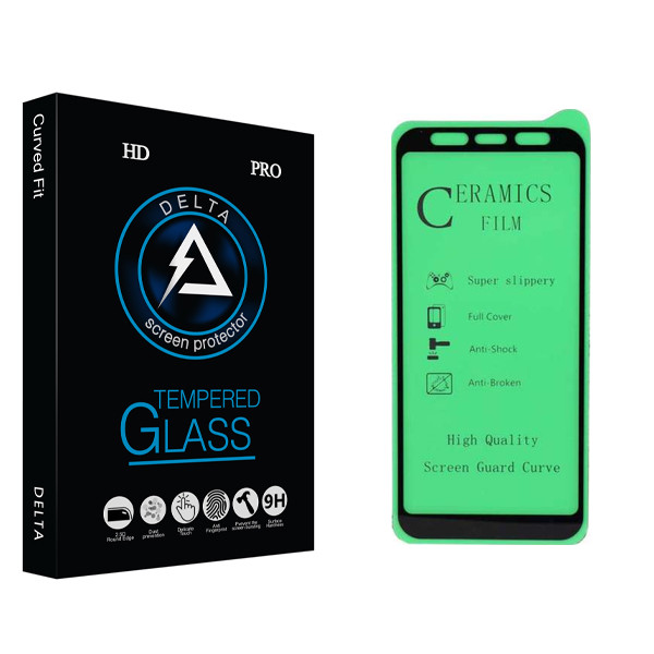 محافظ صفحه نمایش سرامیکی دلتا مدل HD مناسب برای گوشی موبایل سامسونگ Galaxy A6 2018