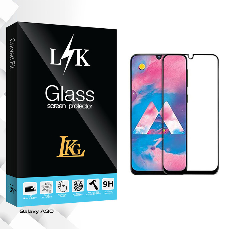 محافظ صفحه نمایش ال کا جی مدل LK Glass مناسب برای گوشی موبایل سامسونگ Galaxy A30