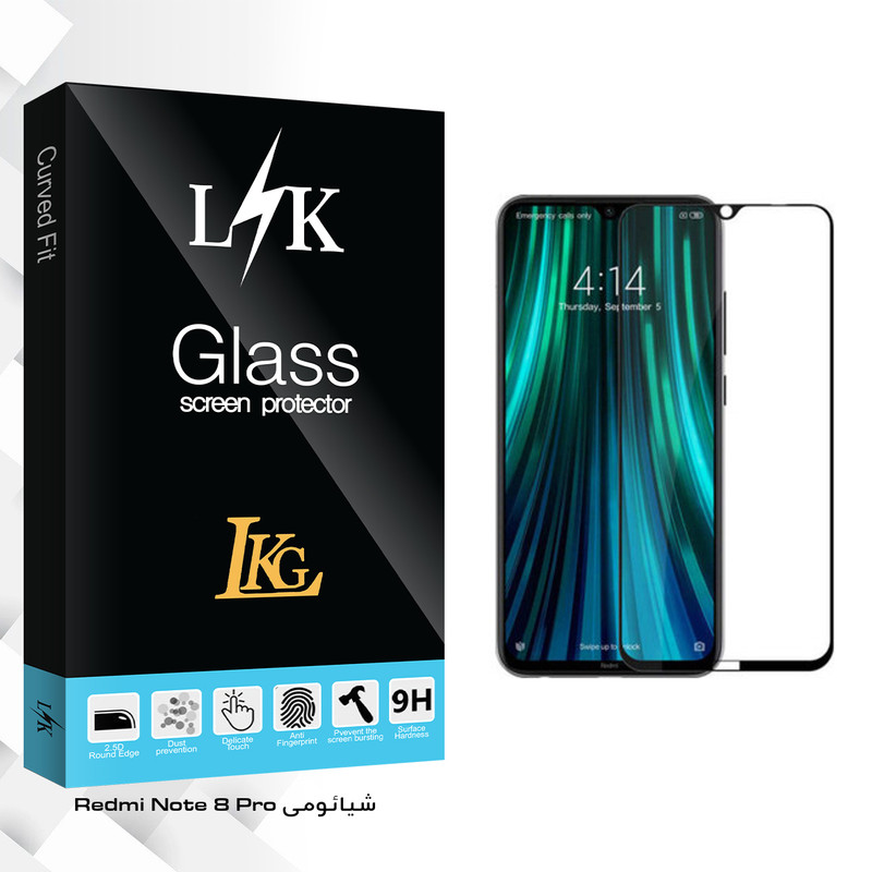 محافظ صفحه نمایش ال کا جی مدل LK Glass مناسب برای گوشی موبایل شیائومی Redmi Note 8 Pro
