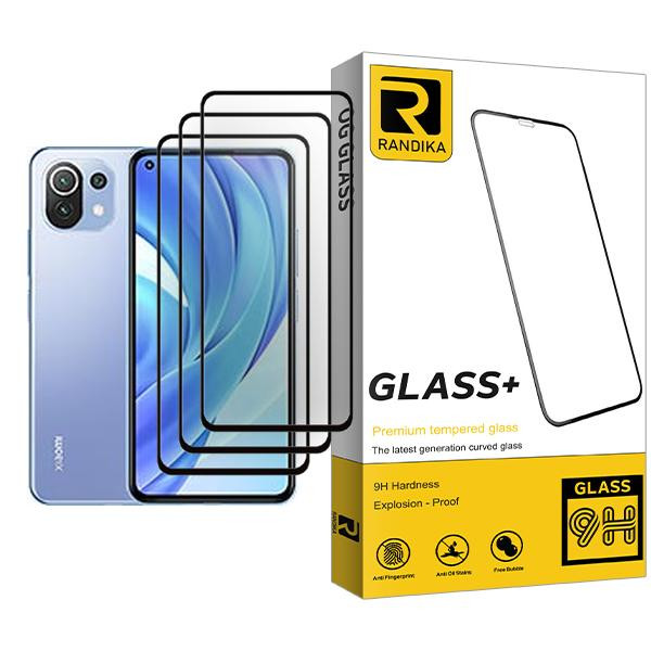 محافظ صفحه نمایش راندیکا مدل Randika Glass MIX003 مناسب برای گوشی موبایل شیائومی Mi 11 Lite بسته سه عددی
