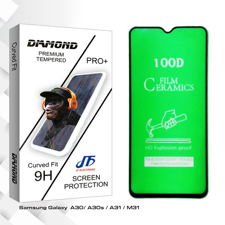محافظ صفحه نمایش سرامیکی جی اف مدل Diamond glass مناسب برای گوشی موبایل سامسونگ Galaxy A30/ A30s / A31 / M31