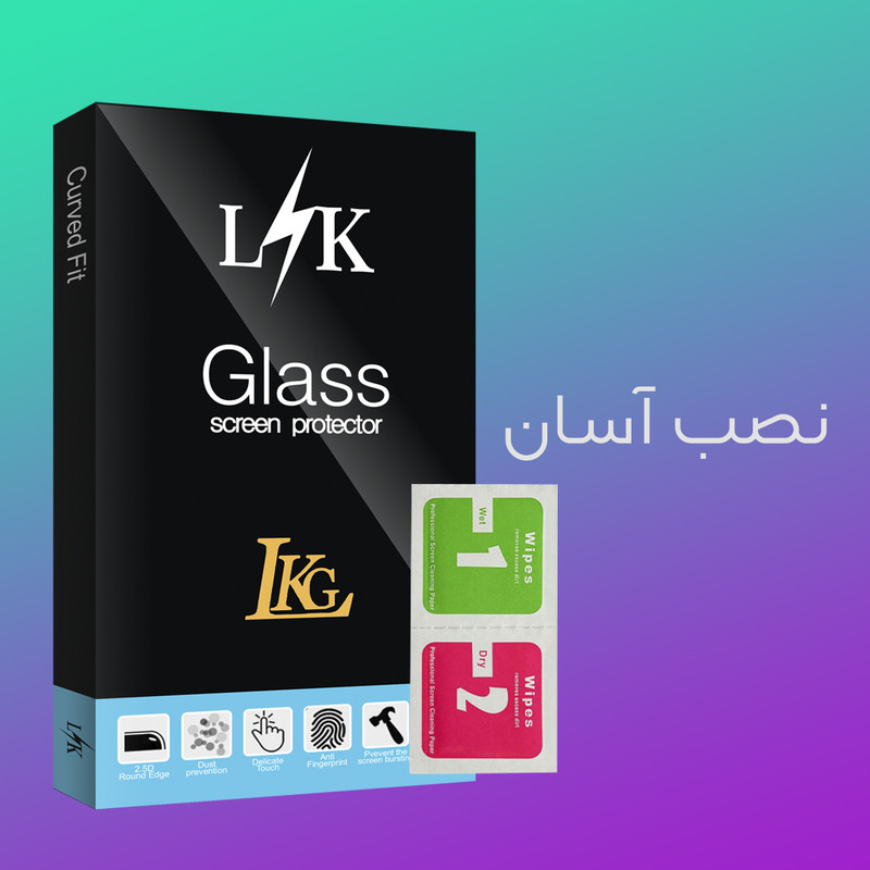 محافظ صفحه نمایش شیشه ای ال کا جی مدل LK Glass MIX مناسب برای گوشی موبایل شیائومی Blak Shark \ Poco X4 5G بسته دو عددی