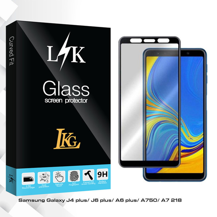 محافظ صفحه نمایش سرامیکی ال کا جی مدل LK Glass مناسب برای گوشی موبایل سامسونگ J4 plus/ J6 plus/ A6 plus/ A750/ A7 218