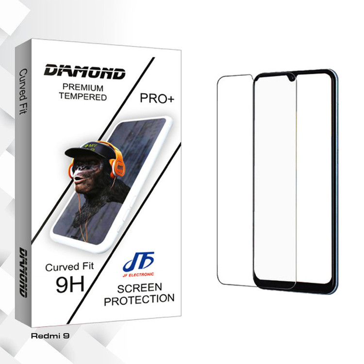 محافظ صفحه نمایش شیشه ای جی اف مدل Diamond Glass مناسب برای گوشی موبایل شیائومی Redmi 9