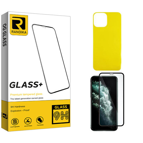 محافظ صفحه نمایش راندیکا مدل Randika مناسب برای گوشی موبایل اپل iPhone 11 promax به همراه محافظ پشت گوشی