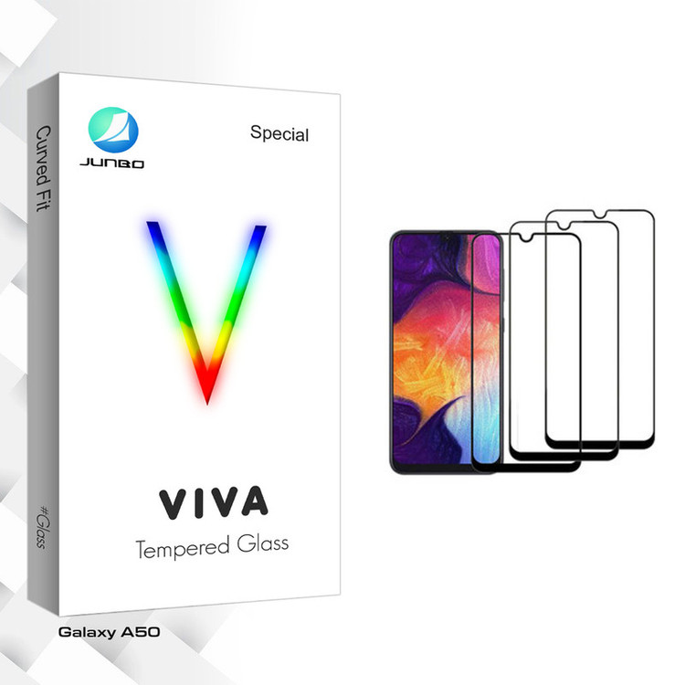 محافظ صفحه نمایش جانبو مدل Viva Glass مناسب برای گوشی موبایل سامسونگ Galaxy A50 بسته سه عددی
