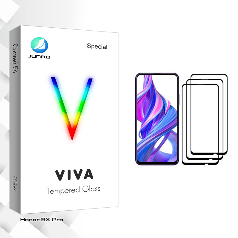 محافظ صفحه نمایش جانبو مدل Viva Glass مناسب برای گوشی موبایل آنر 9X Pro بسته سه عددی