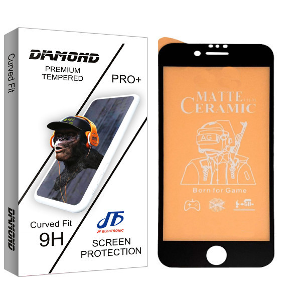 محافظ صفحه نمایش مات جی اف مدل Diamond glass مناسب برای گوشی موبایل اپل Iphone 6/ 7/ 8